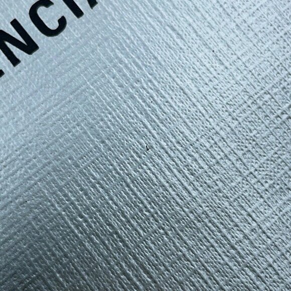 BALENCIAGA shopping phone holder bag Size Mini Leather Silver/Black 593826 - Picture 10 of 16